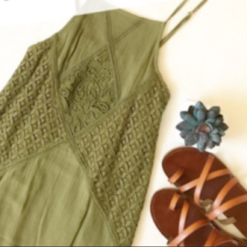 Olive Green Sundress